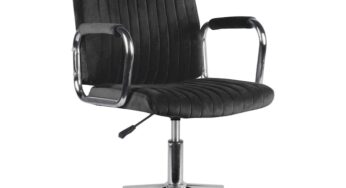Review GLOBALST Scaun birou catifea reglabil negru