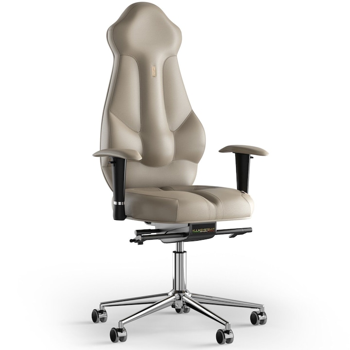Review Kulik System Scaun de birou ergonomic Imperial Piele Naturala Bej