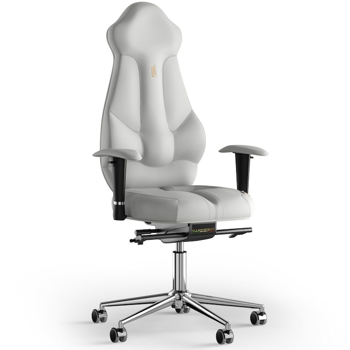 Review Kulik System Scaun de birou ergonomic Imperial Piele PU Alb