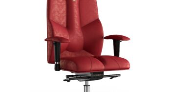 Review Kulik System Scaun de birou ergonomic Kulik System Business Antara, cu roti, cu spatar, sezut si tetiera ajustabile, 120 Kg, textil, Rosu