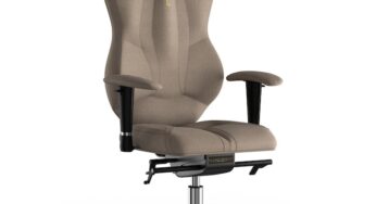 Review Kulik System Scaun de birou ergonomic Kulik System Grand,Cu roti,Cu brate,Cu spatar,Inaltime ajustabila,120 Kg,Textil,Neasamblat,Caramel