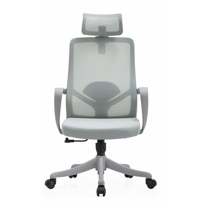 Review SMARTHEATER Scaun de birou ergonomic reglabil gri