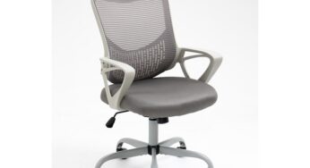 Review ActiveJet Scaun birou YK507 spatar plasa ergonomic gri