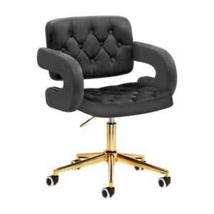 Review Activeshop QS-OF213G scaun birou ergonomic catifea gri