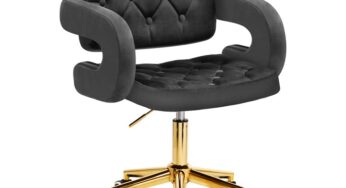 Review Activeshop QS-OF213G scaun birou ergonomic catifea gri