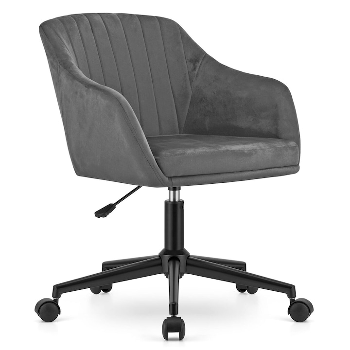 Review Artool Scaun birou Mink catifea rotativ gri