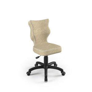 Review Entelo Scaun birou copii ergonomic bej ajustabil suport lombar