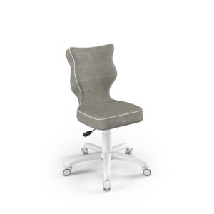 Review Entelo Scaun birou copii ergonomic gri fara brate ajustabil 110Kg poliester