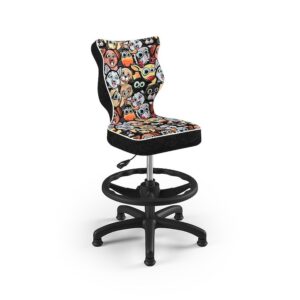 Review Entelo Scaun birou copii ergonomic negru poliester