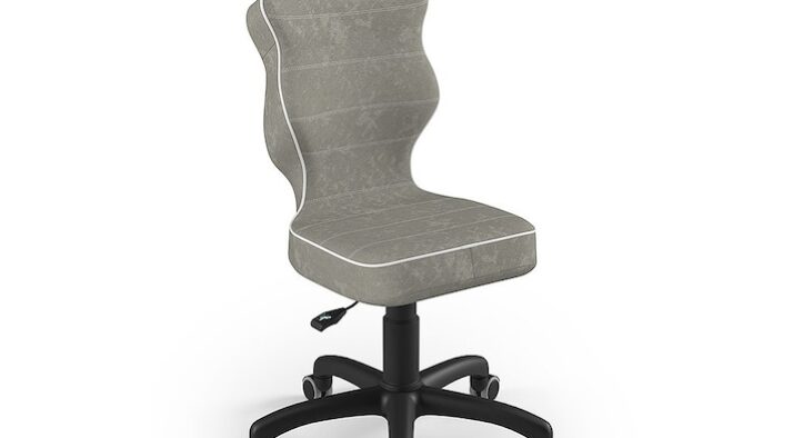 Review Entelo Scaun de birou pentru copii ergonomic gri ajustabil suport lombar 110Kg poliester