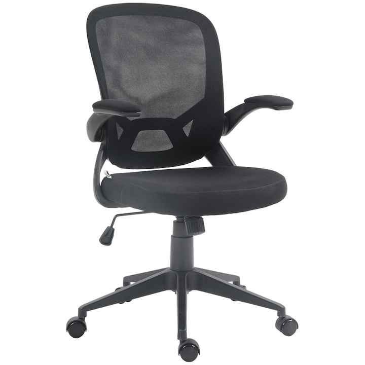 Review Homcom Scaun birou ergonomic reglabil negru