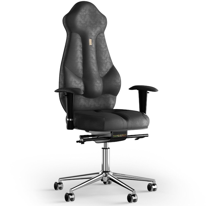 Review Kulik System Imperial Scaun birou ergonomic Negru material textil