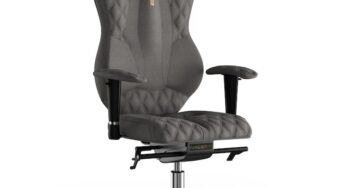 Review Kulik System Scaun birou ergonomic Grand Azur spatar ajustabil tetiera reglabila gri