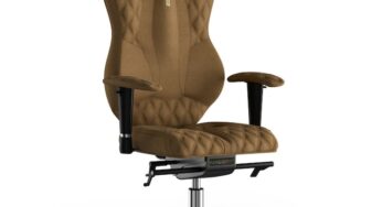 Review Kulik System Scaun birou ergonomic Grand, Cu spatar, Spatar reglabil, 120 Kg, Textil, Neasamblat, Bronz