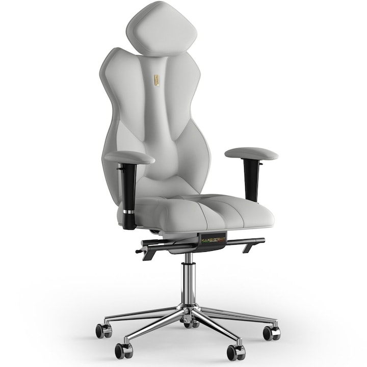 Review Kulik System Scaun birou ergonomic Royal Piele PU Alb