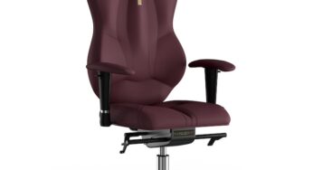 Review Kulik System Scaun de birou ergonomic Cu roti,Cu brate,Cu spatar,Tetiera reglabila 120 Kg,Piele ecologica,Neasamblat,Visiniu