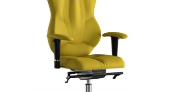 Review Kulik System Scaun de birou ergonomic Grand Piele PU Galben
