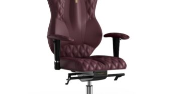 Review Kulik System Scaun de birou ergonomic Grand Piele PU Visiniu