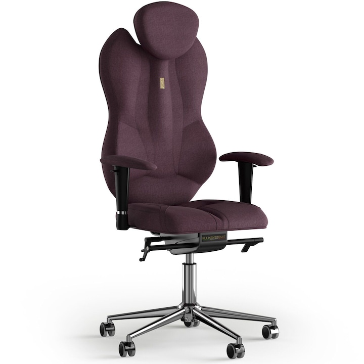 Review Kulik System Scaun de birou ergonomic Grand violet textil ajustabil