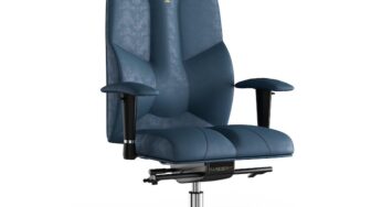 Review Kulik System Scaun de birou ergonomic Kulik System Business Antara ajustabil, textil, albastru