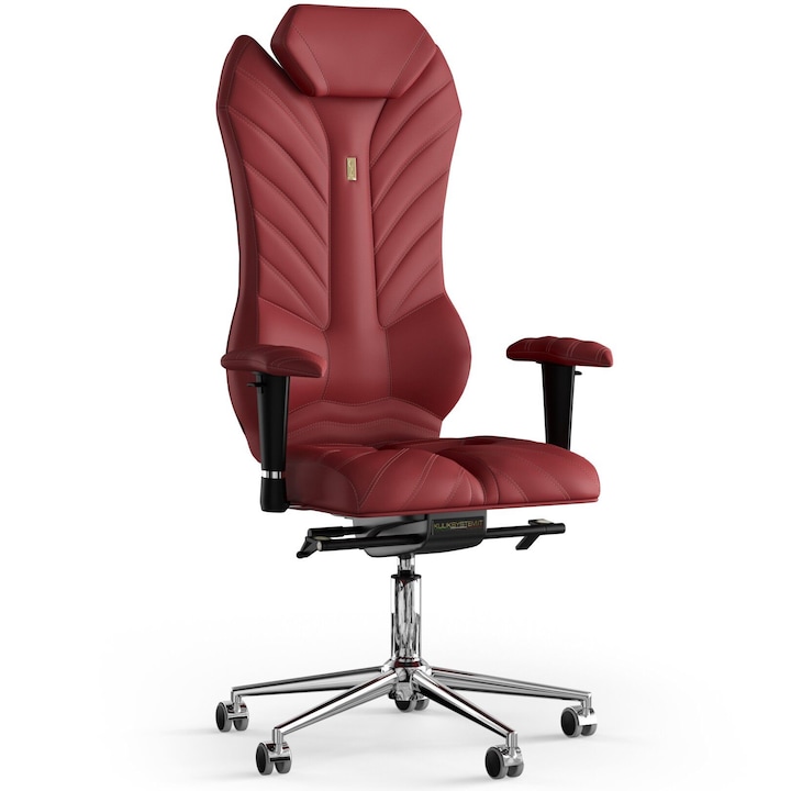 Review Kulik System Scaun de birou ergonomic Monarch Piele PU Rosu