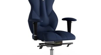 Review Kulik System Scaun de birou ergonomic Royal Piele PU Bleumarin