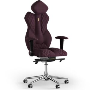 Review Kulik System Scaun de birou ergonomic Royal azur textil violet ajustabil