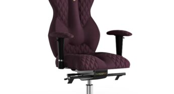 Review Kulik System Scaun de birou ergonomic Royal azur textil violet ajustabil