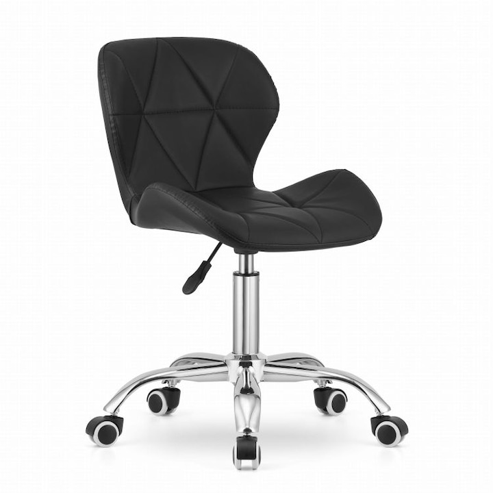 Review Leobert Scaun birou rotativ ergonomic piele ecologica negru