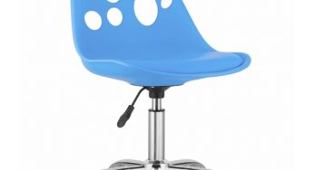 Review OEM Scaun birou PRINT ergonomic albastru polipropilena