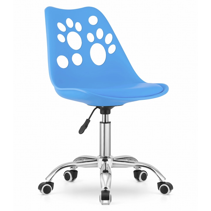Review OEM Scaun birou PRINT ergonomic albastru polipropilena
