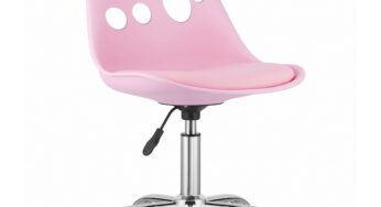 Review OEM Scaun birou PRINT ergonomic polipropilena fara manere 120Kg roz
