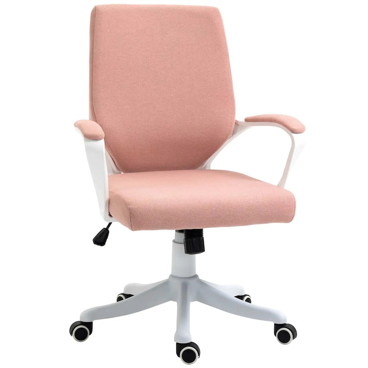Review OEM Scaun de birou ergonomic roz reglabil cu suport lombar