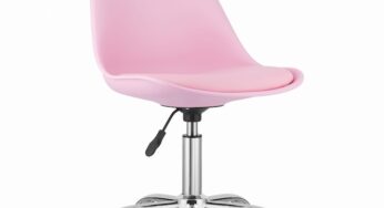 Review Oskar Scaun birou OSKAR ergonomic fara brate cu spatar reglabil roz