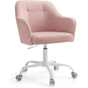 Review SONGMICS Scaun birou ergonomic roz material respirabil ajustabil