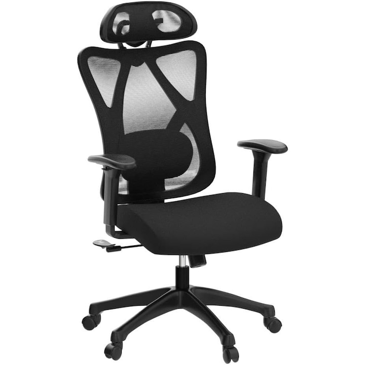 Review SONGMICS Scaun ergonomic birou suport lombar tetiera reglabila