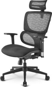 Review Sharkoon OfficePal C30 Ergonomic Scaun birou Plasa/Textil 120Kg Negru
