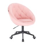 Review Votana HC8516K Scaun birou ergonomic fără brațe cu spătar roți pivotante 7 Kg piele ecologică roz