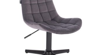 Review Votana HR590CROSS scaun ergonomic cu roti, fara brate, cu spatar, 7 Kg, catifea, , grafit