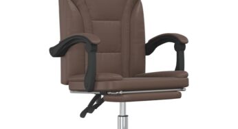 Review Zakito Europe Fotoliu reglabil maro piele ecologica cadru metalic