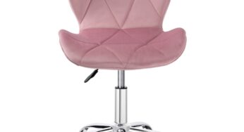 Review eHokery Scaun birou Spiner ergonomic catifea roz