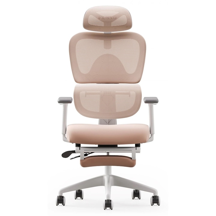 Review impansan MUSSO E600SE Scaun ergonomic Mesh Roz 3D