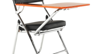 Review Decorer Scaun conferinta cu masuta ergonomic piele ecologica 120Kg negru natur