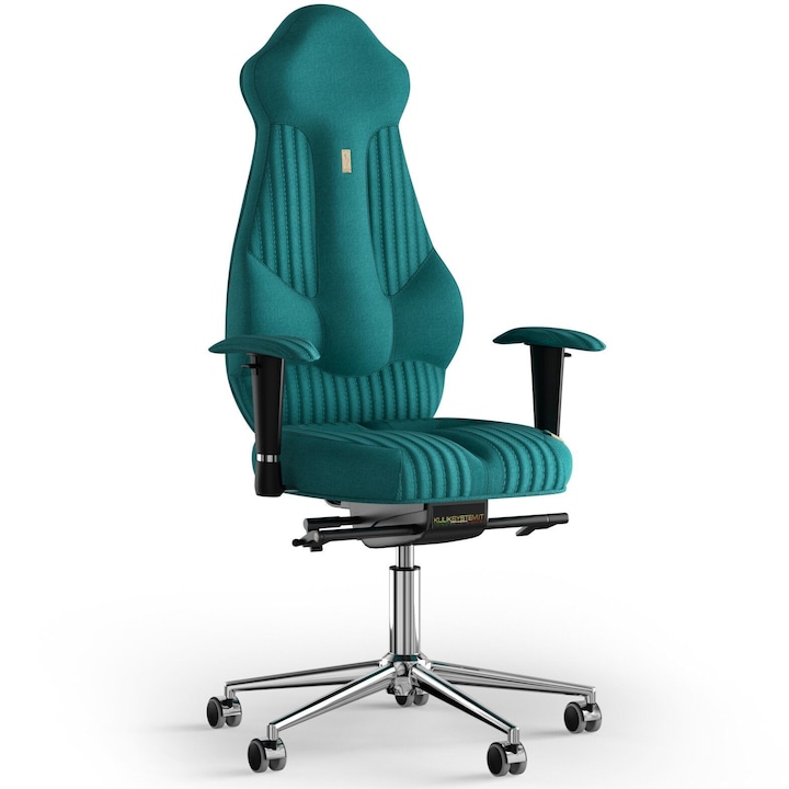 Review Kulik System Scaun birou ergonomic Imperial Reglabil textil turcoaz