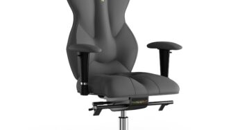 Review Kulik System Scaun birou ergonomic Kulik System Royal piele PU gri reglabil 130 Kg