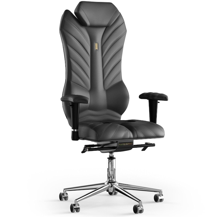 Review Kulik System Scaun birou ergonomic Monarch Piele Negru ajustabil