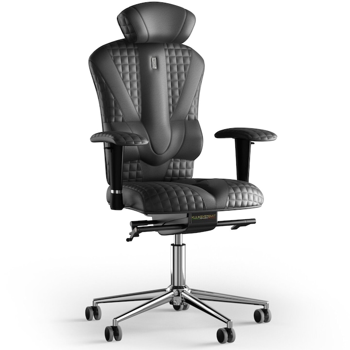 Review Kulik System Scaun birou ergonomic Victory piele negru reglabil