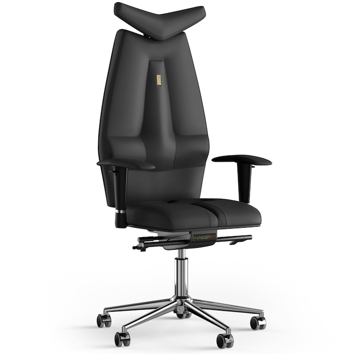 Review Kulik System Scaun de birou ergonomic Jet Piele PU Negru