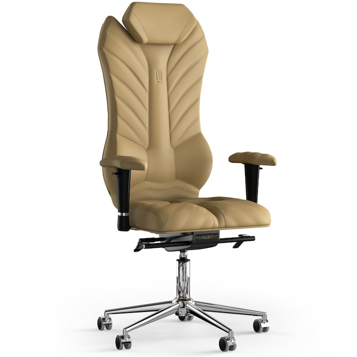 Review Kulik System Scaun de birou ergonomic Monarch Piele PU Bej