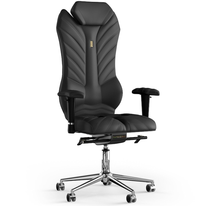 Review Kulik System Monarch Scaun de birou ergonomic Piele PU Negru